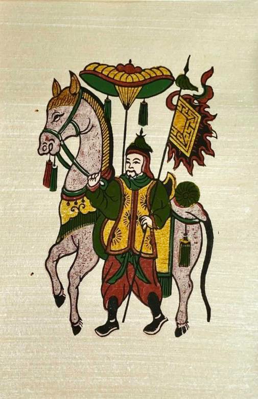 Ngựa trong tranh Đông Hồ